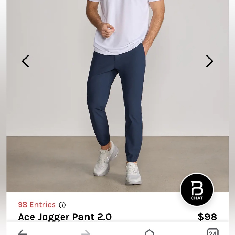 BYLT Ace Joggers in navy